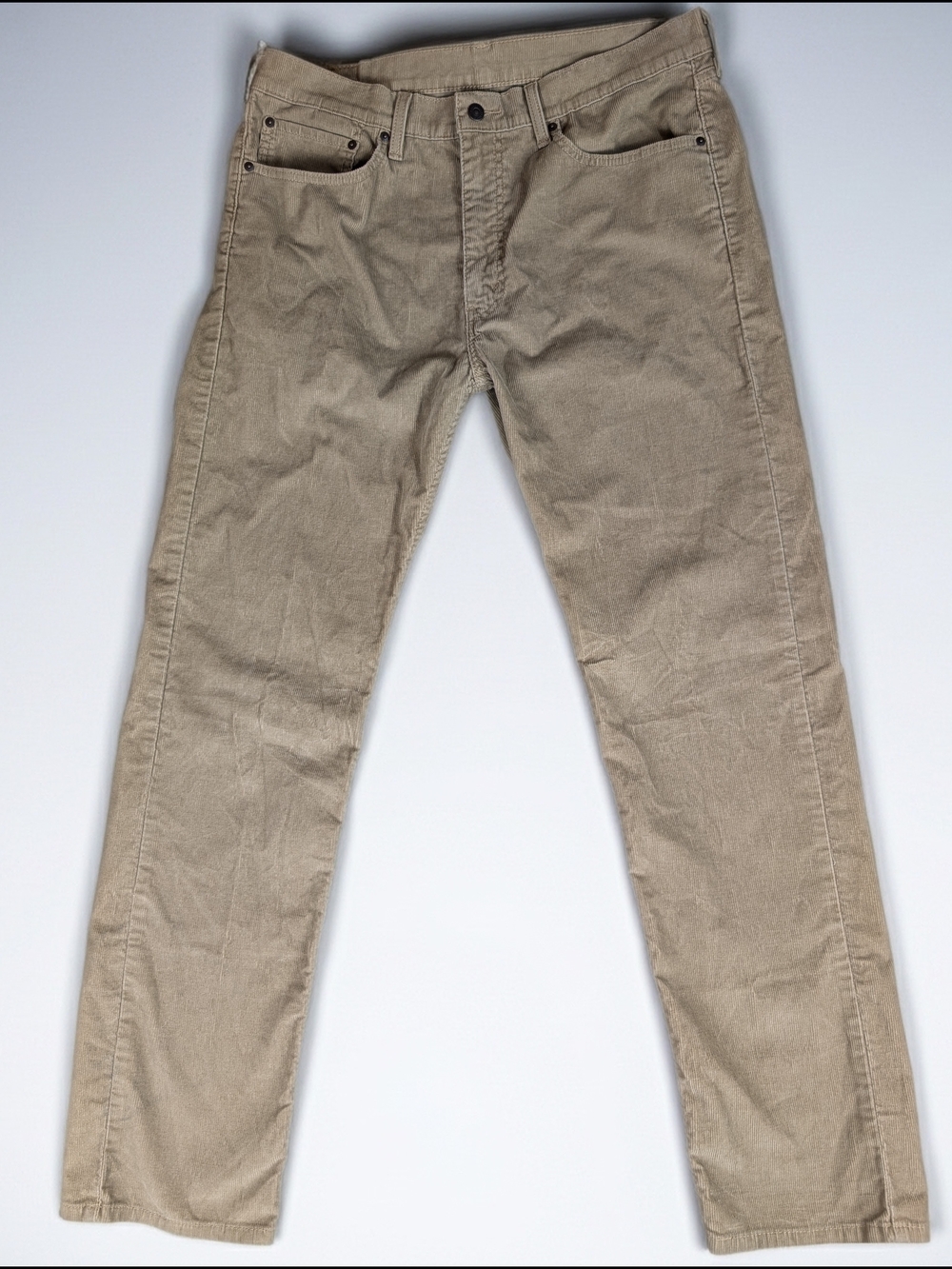 Levi's 505 Corduroy Trouser Pants Men's 36x34 Tan Straight